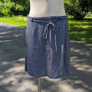 Y2K Blue Patterned Old Navy Mini Skirt